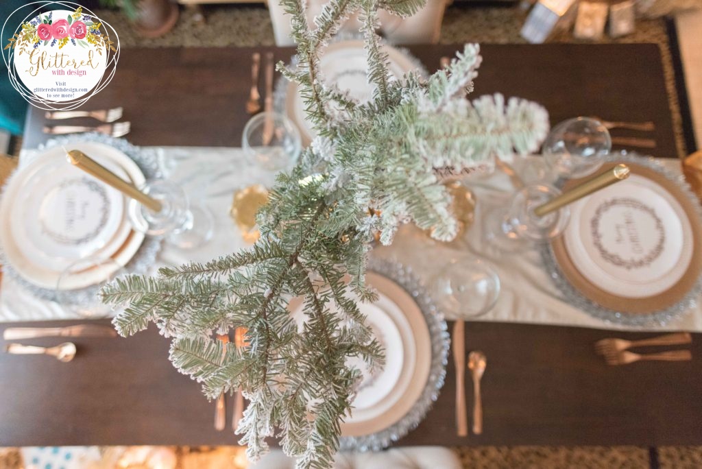 Christmas 2016: Breakfast Room Decor - Glittered with Design Blog
