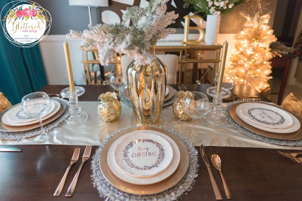 Christmas 2016: Breakfast Room Decor - Glittered with Design Blog